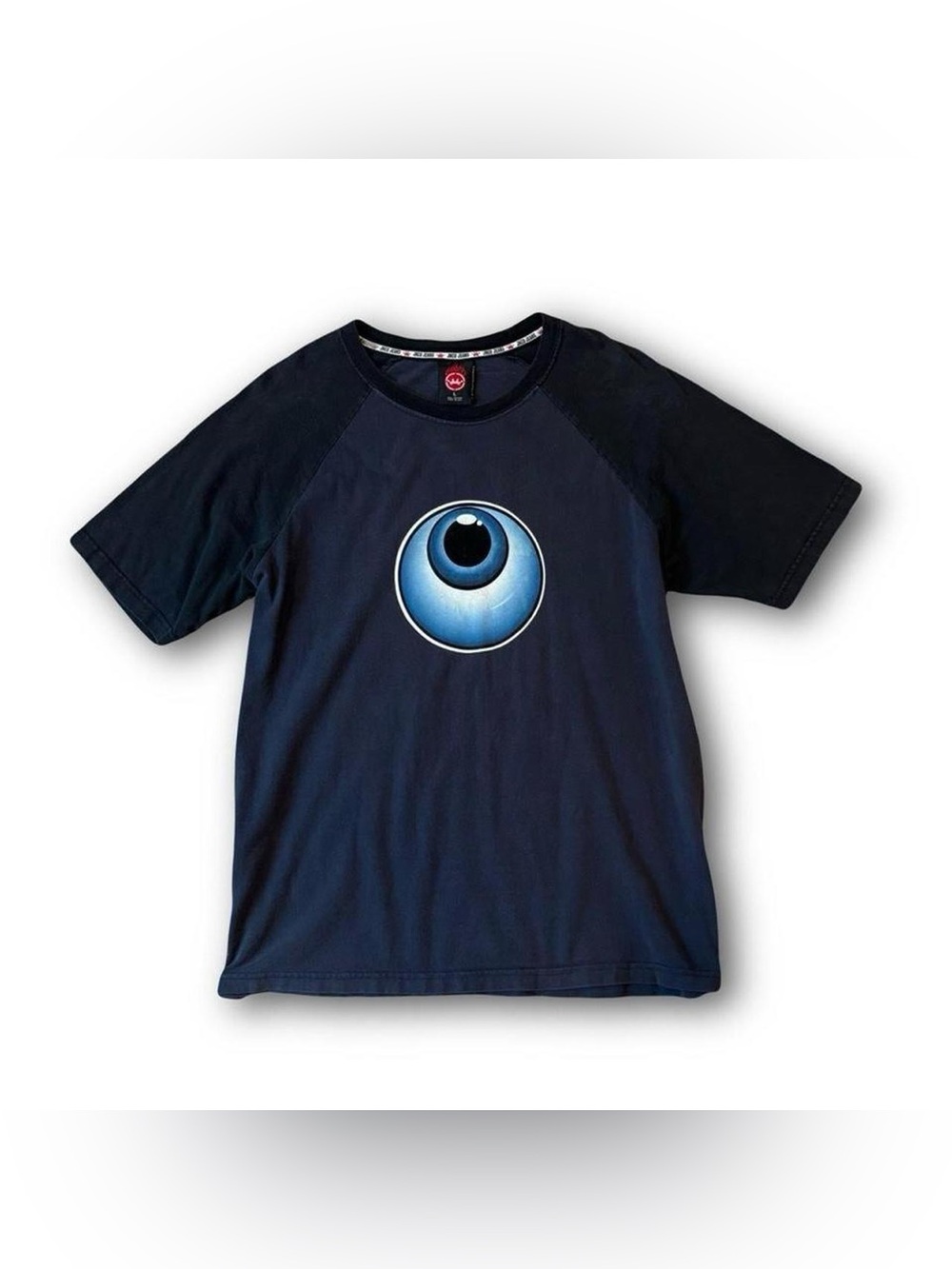 JNCO Navy Tee with Blue Eye Orb Graphic